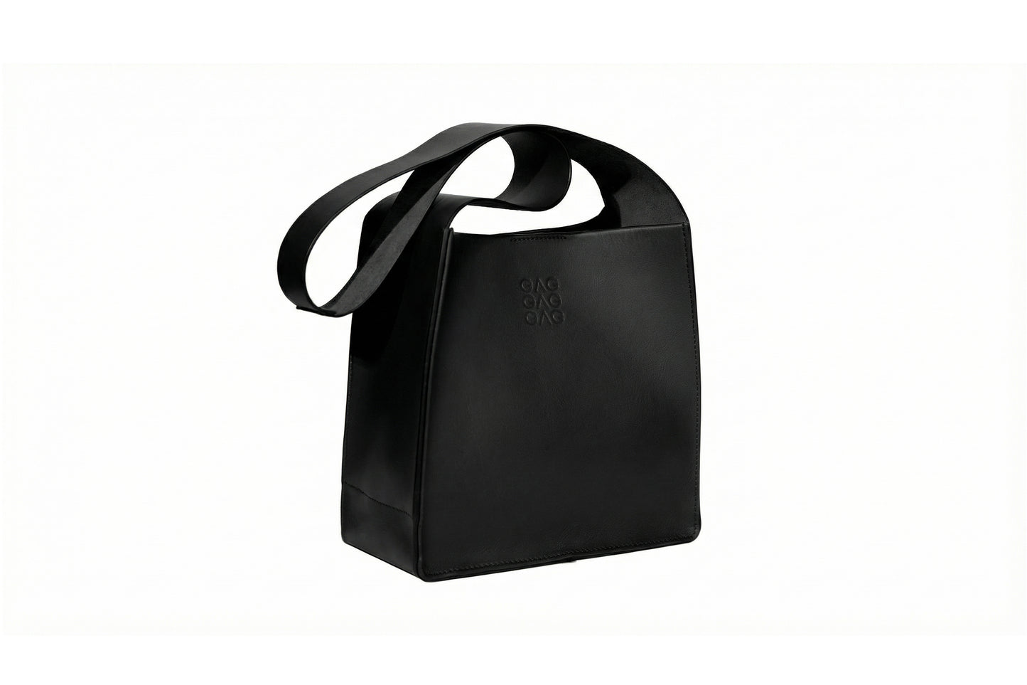 MINI TOTE: Mini tote bag de cuero certificado | GAG BAG | NEGRO