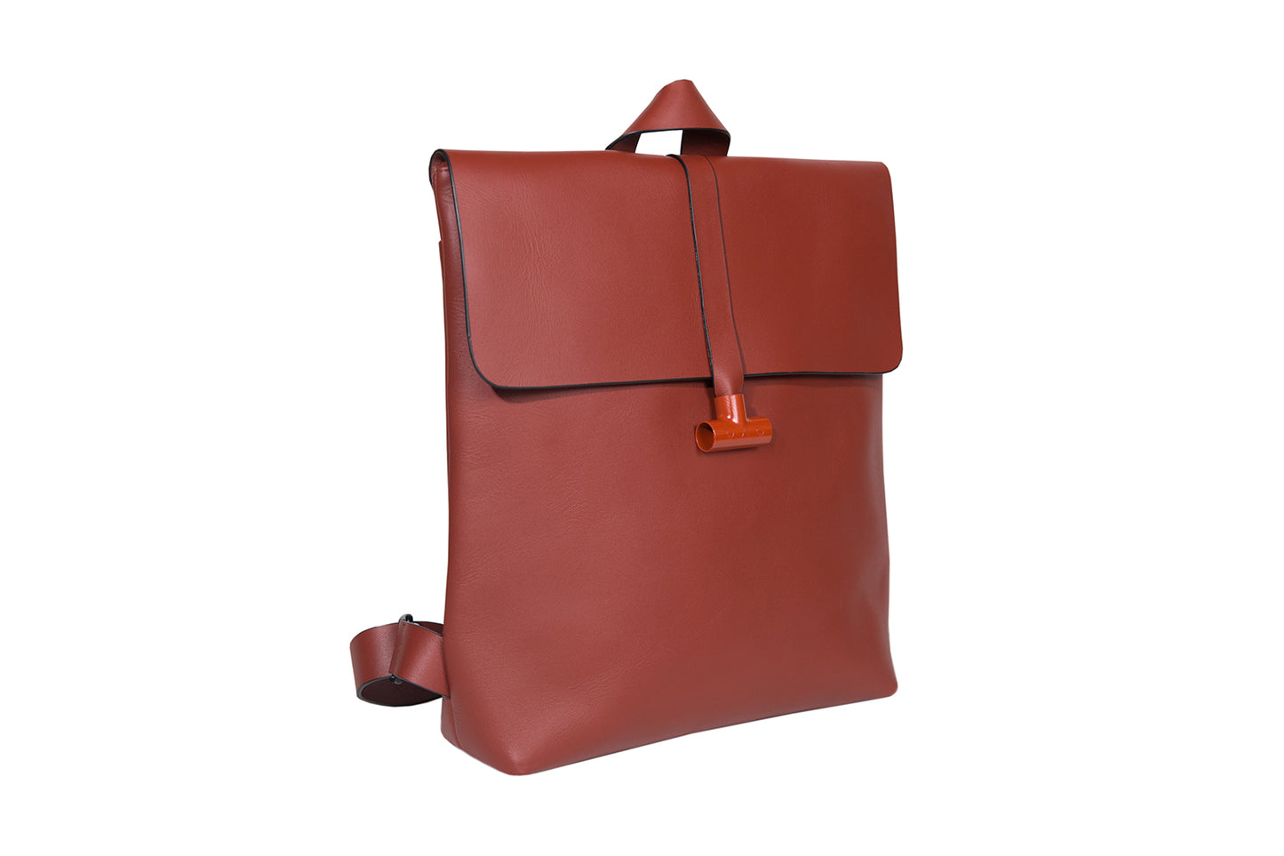 BACKPACK: Mochila de cuero certificado para laptop 13" | GAG BAG | ARCILLA